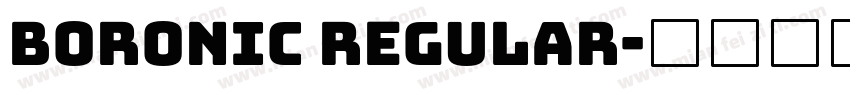 Boronic Regular字体转换